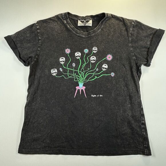Kingdom of Klah Tops - Kingdom of Klah Graphic Tee Sz S Hand Printed New Zealand Art Shirt Nina van der